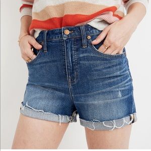 Madewell High Waisted Jean Shorts
